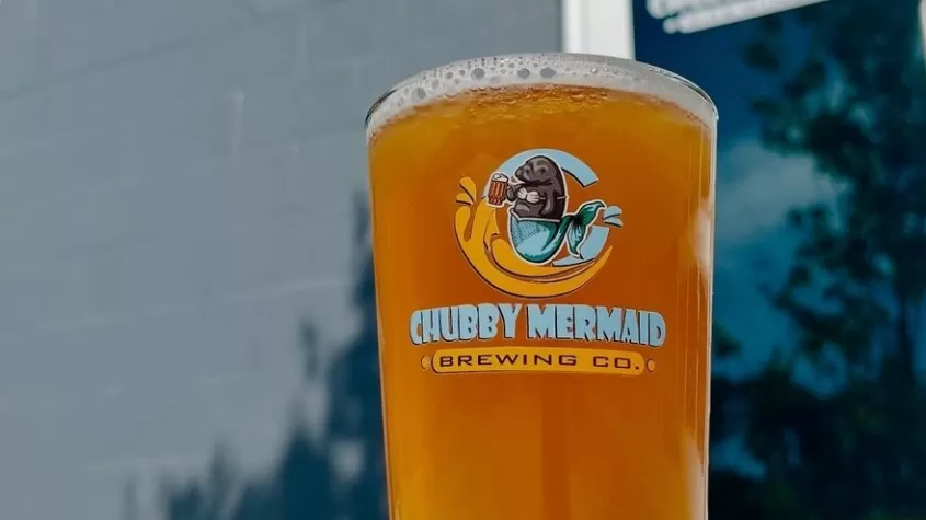 A pint of beer from Chubby Mermaid